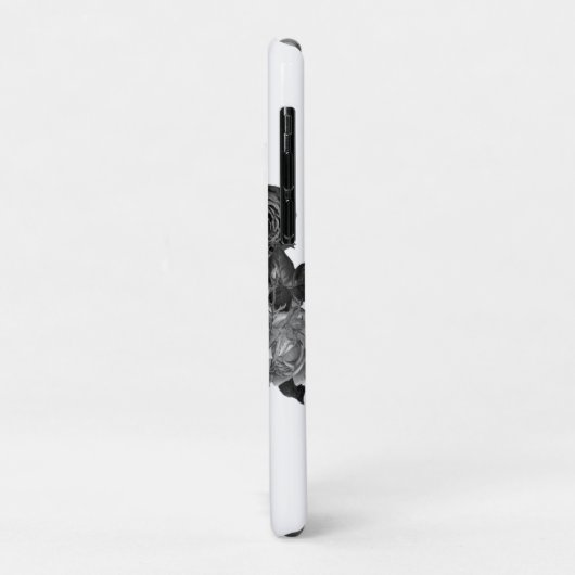 Bloemen Schedel Classic Case-Mate iPhone Case (Achterkant/links)