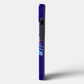 Bloemen schedel in vaporwave stijl Case-Mate iPhone case (Achterkant / Links)