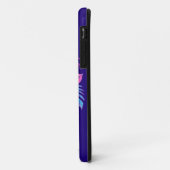 Bloemen schedel in vaporwave stijl Case-Mate iPhone case (Achterkant/links)