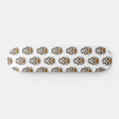 Bloemen Schedels Patroon skateboard (Horizontaal)