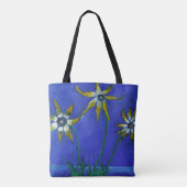 Bloemen Schilderen Aangepaste All-Over-Print Canva Tote Bag (Achterkant)