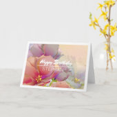 Bloemen schilderen | Aangepaste naam Verjaardag Kaart (Gele Bloem)