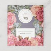 Bloemen schilderen Jubileum tafel plaats kaarten Plaatskaartje (Buitenkant ongevouwen)