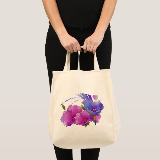 Bloemen schilderen | Offerte Moederdag Gift Tote Bag (Voorkant (product))