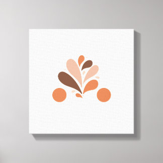 Bloemen schilderen op canvas afdruk