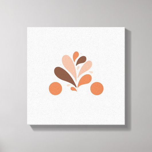 Bloemen schilderen op canvas afdruk (Voorkant)