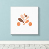 Bloemen schilderen op canvas afdruk (Insitu (Houten vloer))