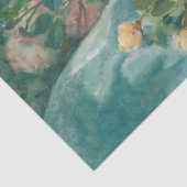 Bloemen schilderen  potje decoupage tissuepapier (Detail)