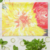 Bloemen schilderen theedoek (Gevouwen)