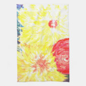 Bloemen schilderen theedoek (Verticaal)