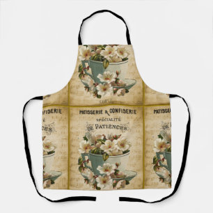 Bloemen schilderij van de bakkerij in Frankrijk Schort