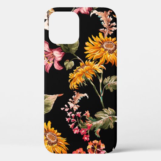 Bloemen schitterend patroon naadloos. Structuur va Case-Mate iPhone Case (Achterkant)
