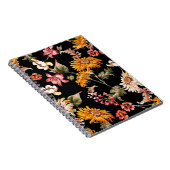 Bloemen schitterend patroon naadloos. Structuur va Notitieboek (Rechterzijde)