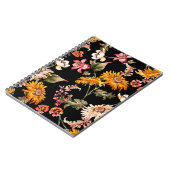 Bloemen schitterend patroon naadloos. Structuur va Notitieboek (Linkerzijde)