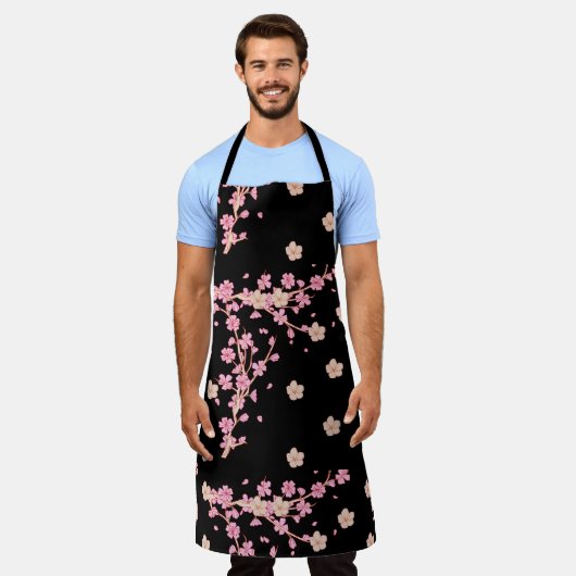 bloemen schort (Gedragen)