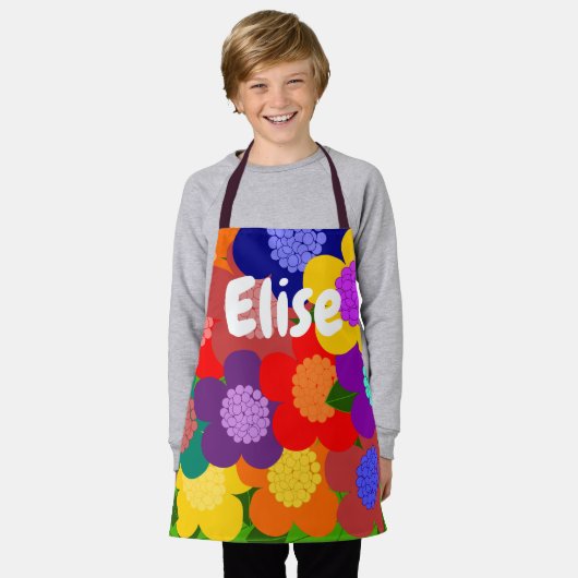 Bloemen Schort (Gedragen)