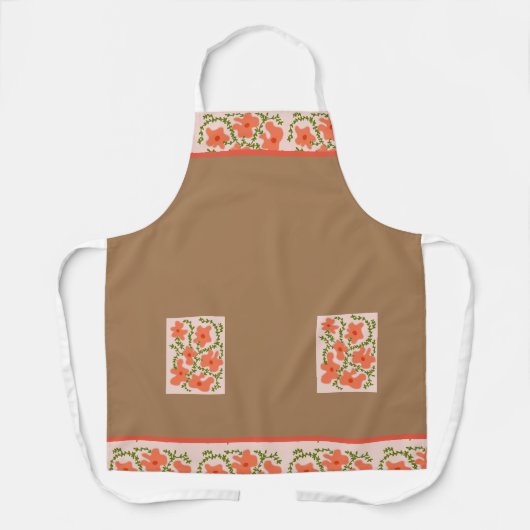 bloemen schort (Voorkant)