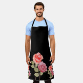 bloemen schort (Gedragen)