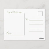 Bloemen Schrift 1 Petrus 5:7 Briefkaart (Achterkant)