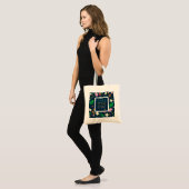 Bloemen Schrift 1 Petrus 5:7 Tote Bag (Voorkant (model))