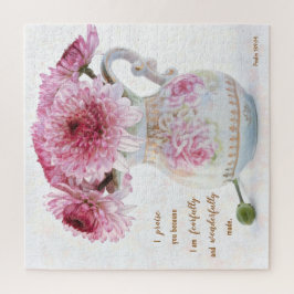 Bloemen & Schrift Jigsaw puzzel