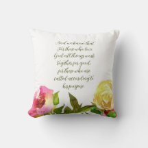 Bloemen Schrift Romeinen 8:28 fleece deken