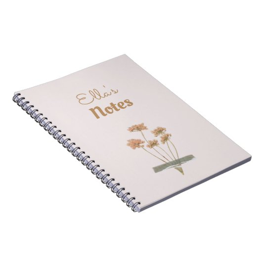  Bloemen Scrapbook Taped Flowers Naam Notitieboek (Rechterzijde)