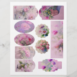 Bloemen Scrapbook Versiering Blad