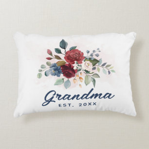 Bloemen Script oma Custom Accent Kussen