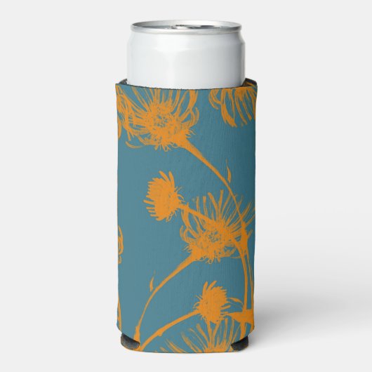 Bloemen Seltzer Blikjeskoeler (Seltzer Voorkant)