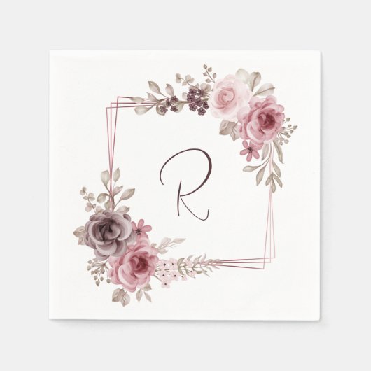  bloemen servet (Voorkant)