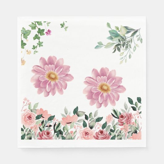Bloemen Servet (Voorkant)