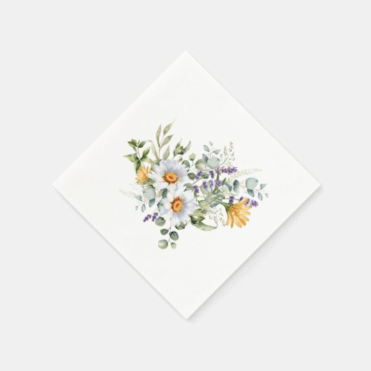 bloemen servet (Hoek)