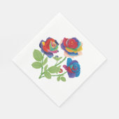  bloemen servet (Hoek)