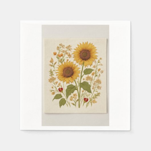 Bloemen Servet Set (Voorkant)