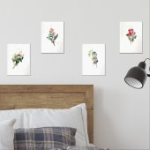  Bloemen Shabby Chic Flore D Amerique Floral Muurkunst Sets (Slaapkamer)