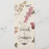 Bloemen Shabby Garden Chic Programmakaart (Voorkant)