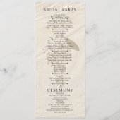 Bloemen Shabby Garden Chic Programmakaart (Achterkant)