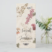 Bloemen Shabby Garden Chic Programmakaart (Staand voorkant)