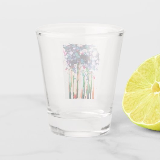 Bloemen Shot Glas (Achterkant)