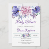 Bloemen Shower Uitnodiging (Voorkant)