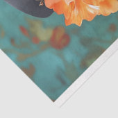  Bloemen Siamese Cat Decoupage Tissuepapier (Detail)