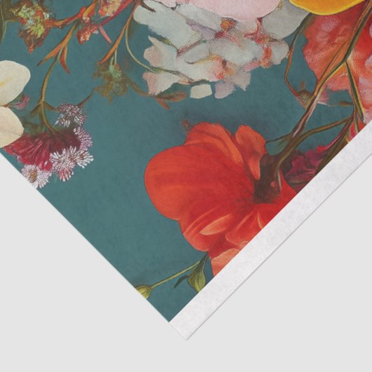  Bloemen Siamese Cat Decoupage Tissuepapier (Detail)