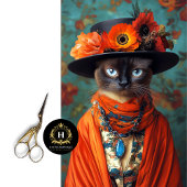  Bloemen Siamese Cat Decoupage Tissuepapier