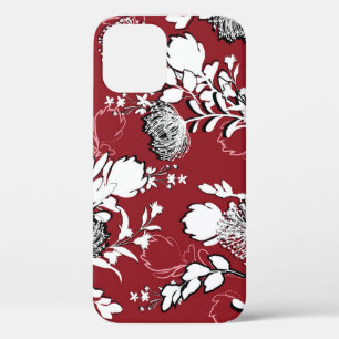 Bloemen silhouet, kleurrijk botanisch patroon. Case-Mate iPhone case