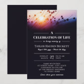 Bloemen Silhouetten bij zonsondergang Viering van  Kaart (Voorkant / Achterkant)