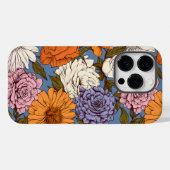  Bloemen Sinaasappel Blauw Cream Boho Wildbloemen Case-Mate iPhone Case (Achterkant (horizontaal))