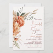 Bloemen Sinaasappel Bruine Herfst in Liefde Vrijge Kaart (Voorkant)