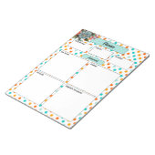 Bloemen Sinaasappel n blauw _ Disease Temp 1 Notitieblok (Schuin)