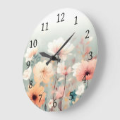 Bloemen Sinaasappel ontwerp 312 Grote Klok (Hoek)